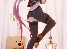 MMD//竖屏涩涩黑丝睡衣长离大兔兔/////布料EEVEE ////第二百六十五期封面